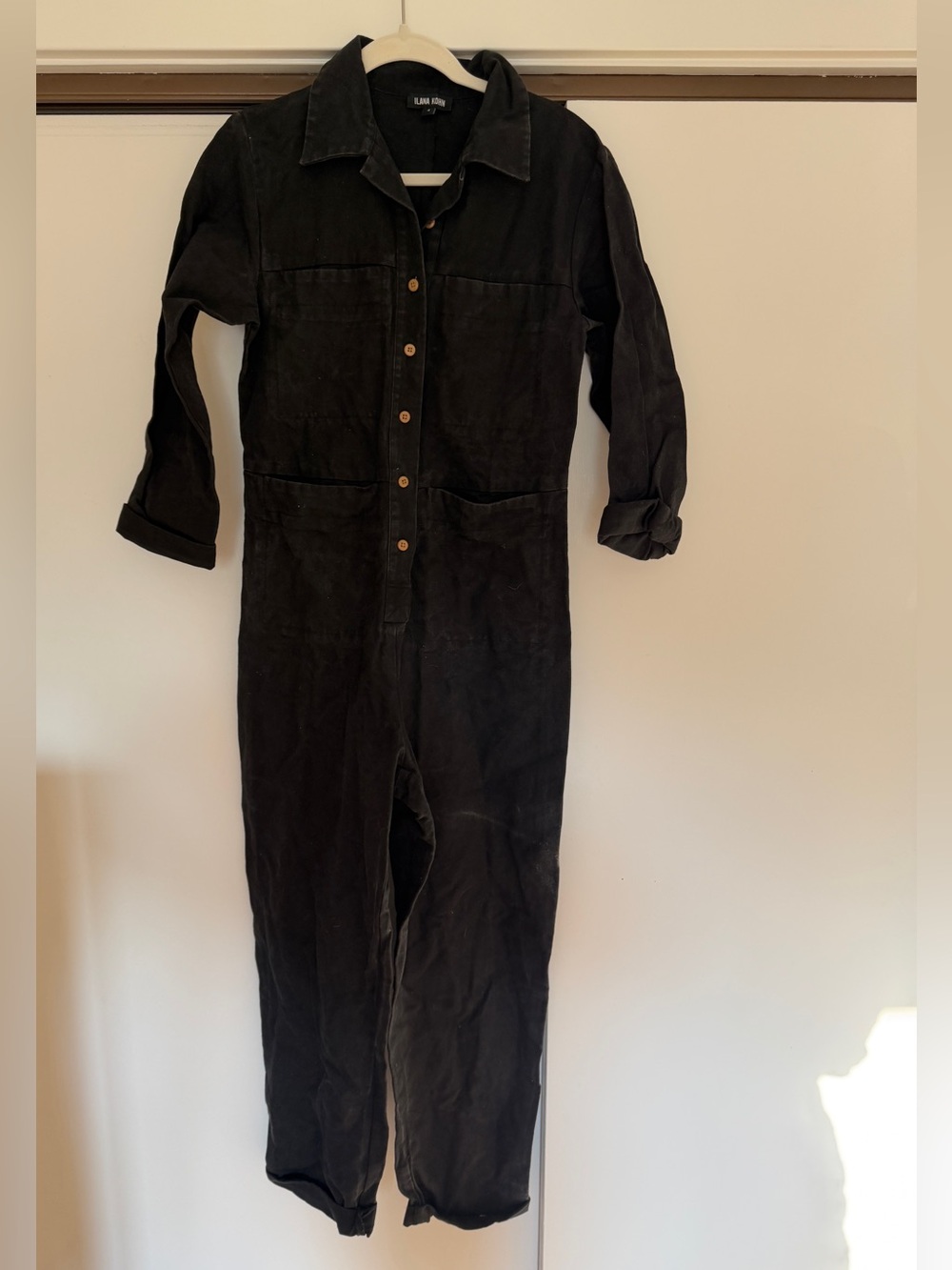 Ilana Kohn Black Collared Jumpsuit